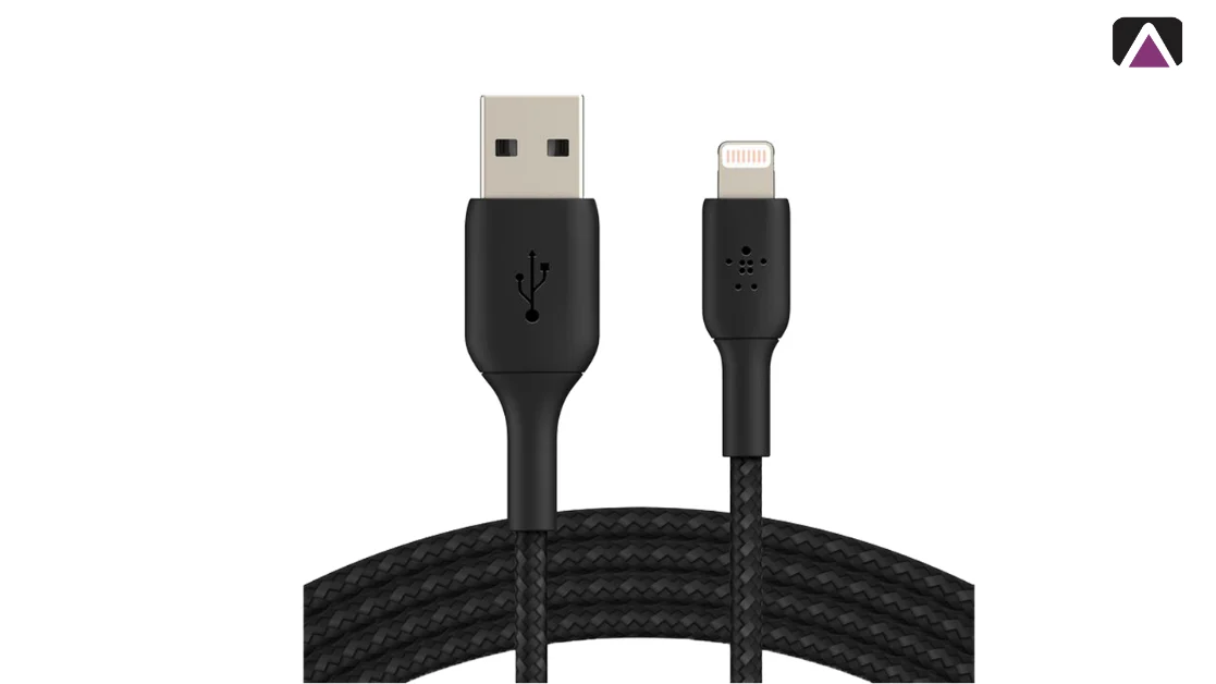 كابل بيلكن مضفر Lightning إلى USB-A (1 متر)