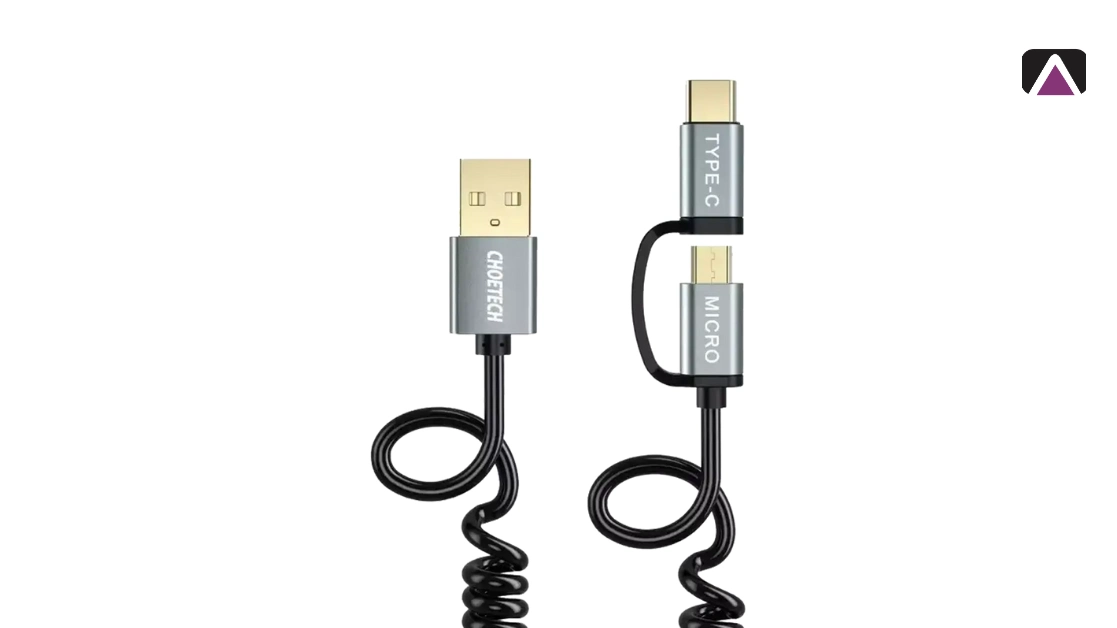 كابل تشويتيك 2 في 1 (USB-A إلى Type-C/ميكرو USB، 1.2م)