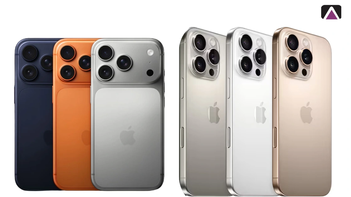 مقارنة ألوان iPhone 17 Pro Max و iPhone 16 Pro Max