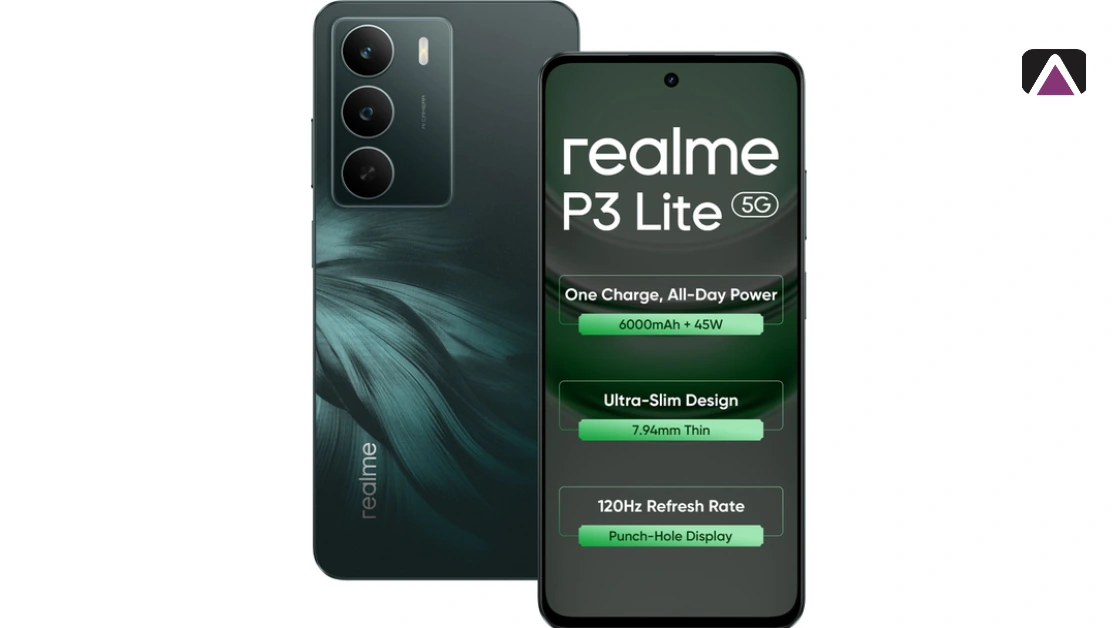 التصميم والشاشة ريلمي 3p lite 5g