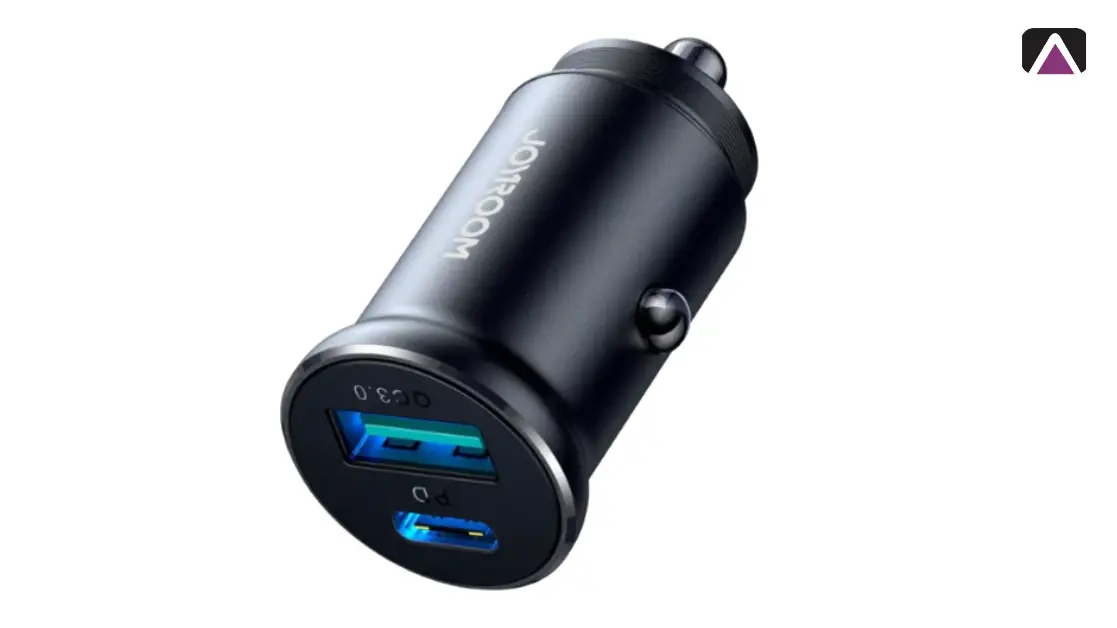 جوي روم JR-CCN05 شاحن سيارة معدني صغير (30W, QC3.0+PD)